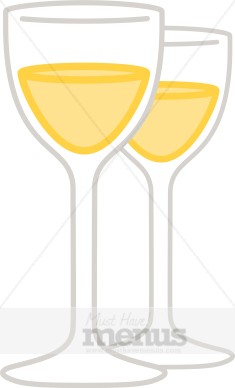 Wine Glass Clipart These Two Glasses Are Filled With Either White Wine