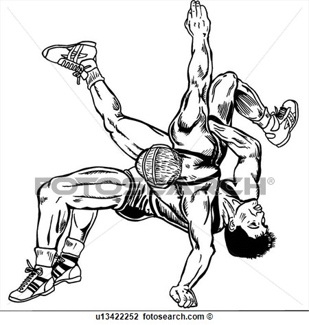 Wrestle Wrestler Wrestlers Wrestling Sport Sports Illustration