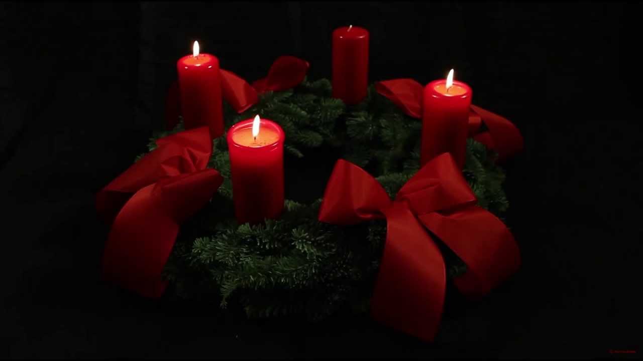 3rd Advent Wreath   German Adventskranz   With Three Candles Lit For    