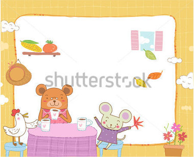 Adorable Afternoon Tea Frame And Border Stock Vector   Clipart Me