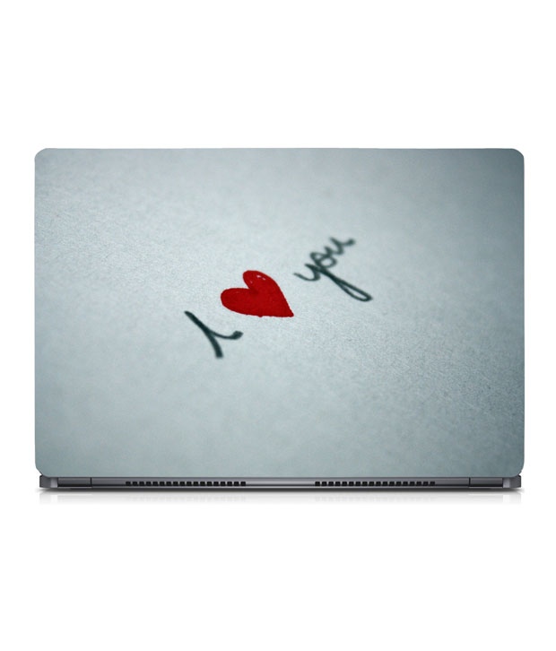 Advent Graphics I Love You Red Heart Sparkle 15 6 Inch Laptop Skin