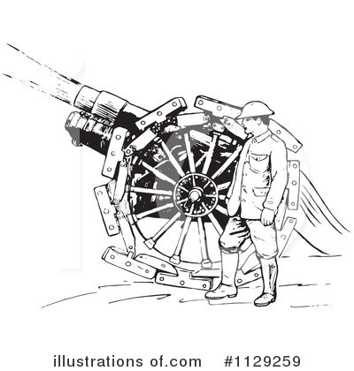 Artillery Clipart  1129259 By Picsburg   Royalty Free  Rf  Stock    