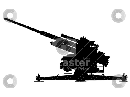 Artillery Clipart Cutcaster Vector 800890243 Ww2   Anti Aircraft Gun    