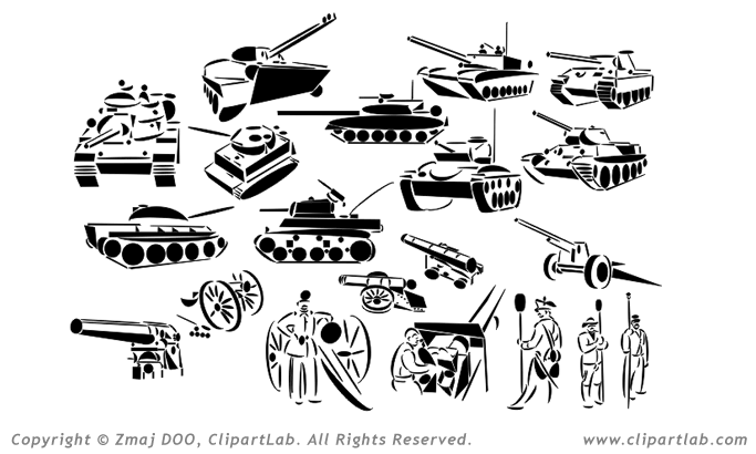 Artillery Clipart Eps Tanks Clip Art