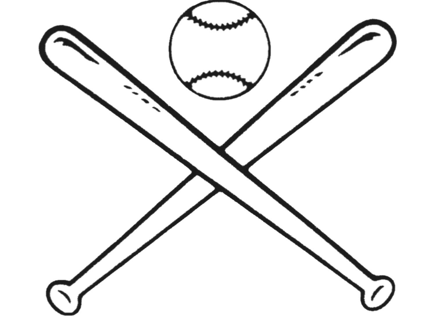 Baseball Bat Outline Baseball Is My Favorite Sport 