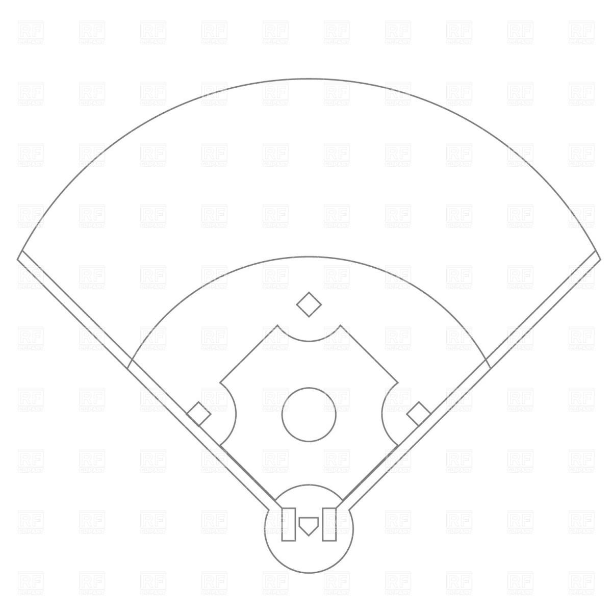 Baseball Field Drawing   Cliparts Co
