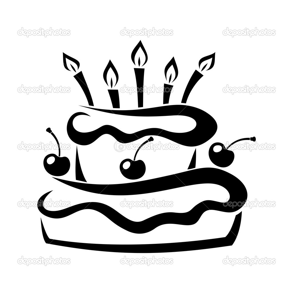 Birthday Cake Silhouette Clip Art Birthday Cake Silhouette