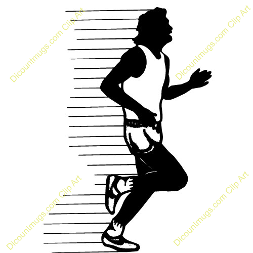 Clipart 11766 Man Jogging   Man Jogging Mugs T Shirts Picture Mouse    