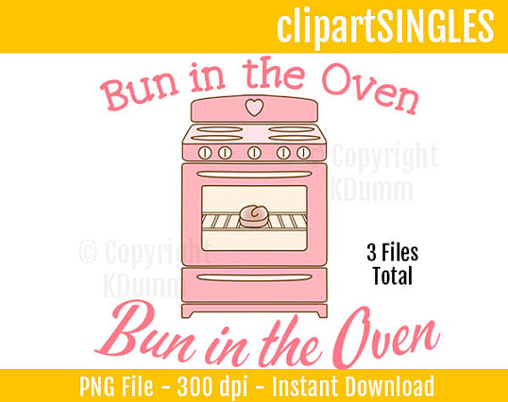 Clipart Bun In The Oven Baby Babies Pregnancy By Clipartsingles