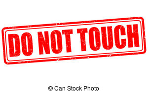 Dont Touch Stock Illustrations  18 Dont Touch Clip Art Images And