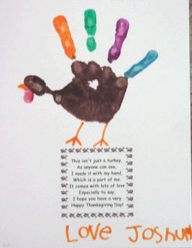 Found This Cute Poem That Goes Along With A Turkey Handprint And I
