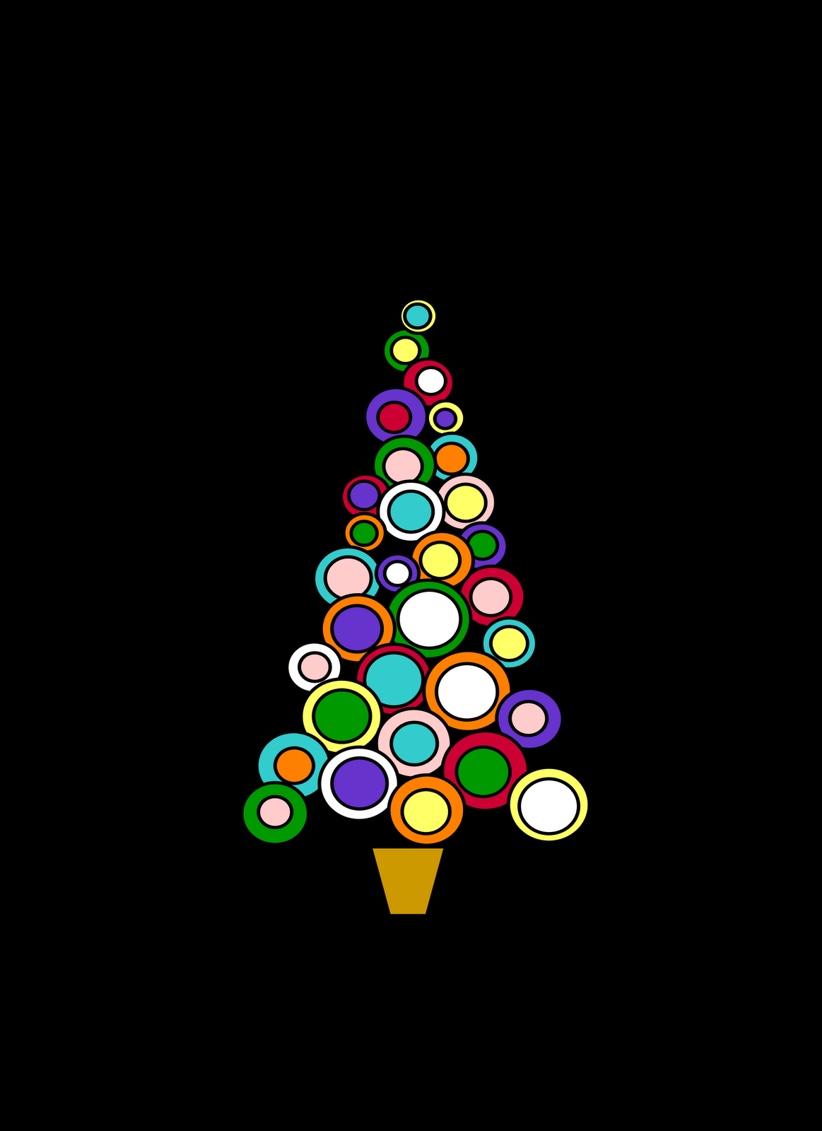 Free Clipart N Images  Free Christmas Flower   Tree Clipart