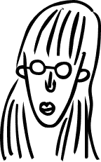 Girl Straight Hair And Glasses   Http   Www Wpclipart Com People Faces