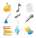 Icons For Arts  Fine Arts Music Architecture Poetry Literature