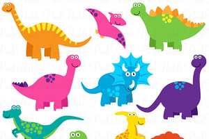 In Graphics   6 Dinosaurs Clip Art By Yenzarthaut In Graphics