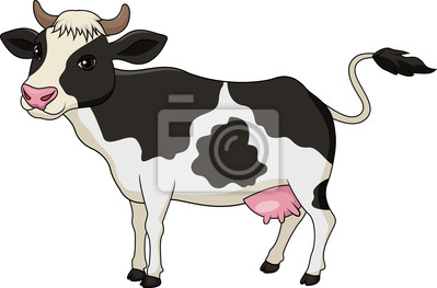 Obraz  Adny Rysunek Krowy   Plakaty I Obrazy Na P  Tnie