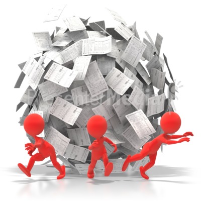Paperwork Ball   Business And Finance   Great Clipart For