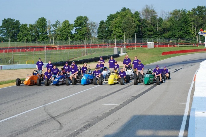 Picture Of Formula First Drivers And Crew At Mid Ohio Custom T Shirt