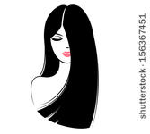 Straight Hair Clipart Long Straight Hair Graphics Free Vector Long    