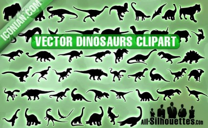 Vector Dinosaurs Clipart Free Vector In Adobe Illustrator Ai    Ai