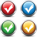 Vector Positive Checkmark Buttons Stock Illustrations