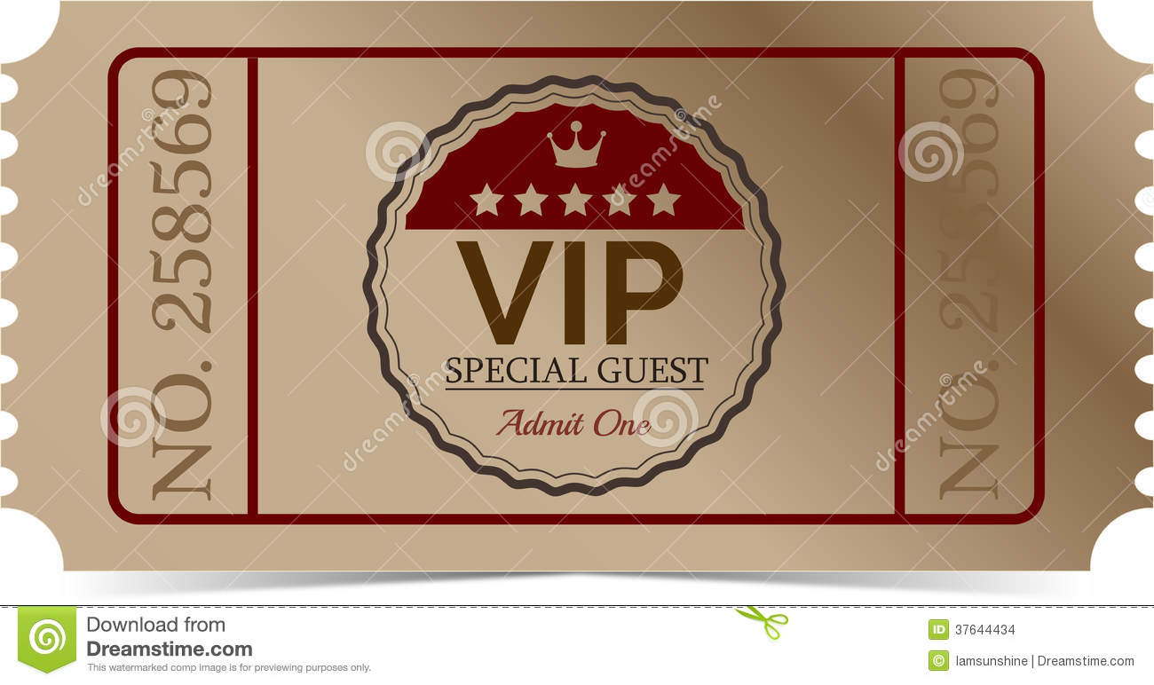Vip Ticket Stock Images   Image  37644434