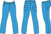 Blue Jeans Illustrations And Clipart
