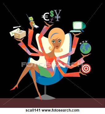 Clipart   Working Woman  Fotosearch   Search Clipart Illustration