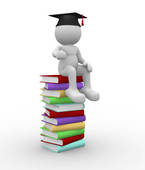 Higher Education Clipart Books   Clipart Graphic
