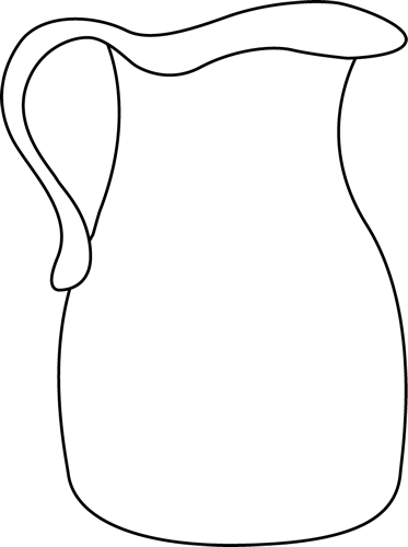 Jug Clipart Black And White Black And White Pitcher Clip