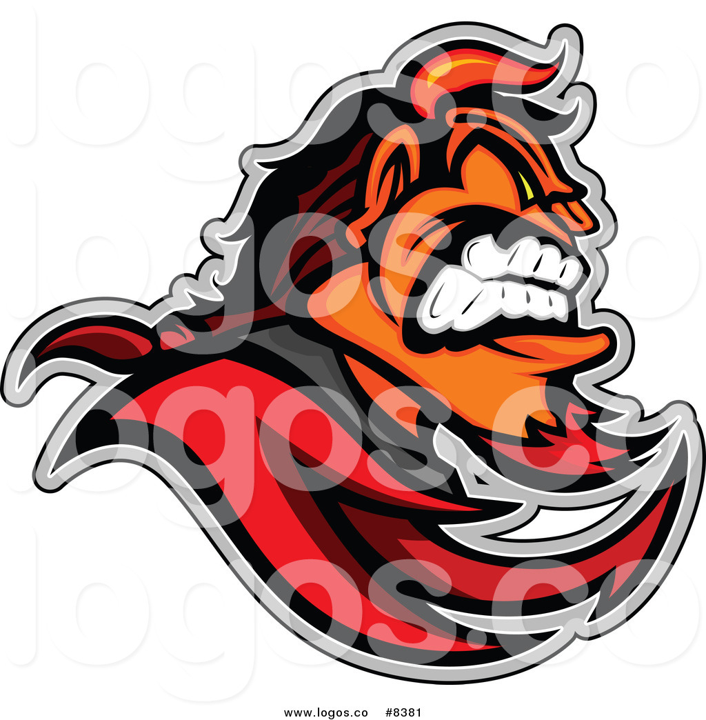 Larger Preview  Royalty Free Clip Art Vector Logo Of A Aggressive    