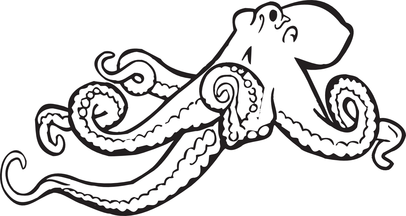 Octopus Clipart Black And White   Clipart Panda   Free Clipart Images