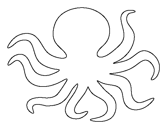 Octopus Pattern  Use The Printable Outline For Crafts Creating