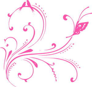 Pink Swirl Birds  Butterfly Princess  Clip Art At Clker Com   Vector