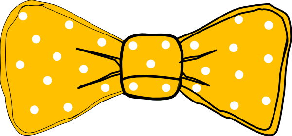 Polka Dot Bow Tie Clipart Bow Tie Yellow Clip Art
