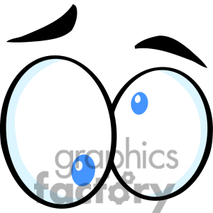 Royalty Free Silly Blue Eyes Clipart Image Picture Art   383558
