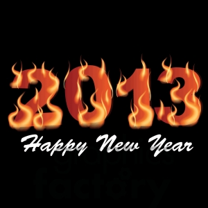 2013 Flaming Happy New Year