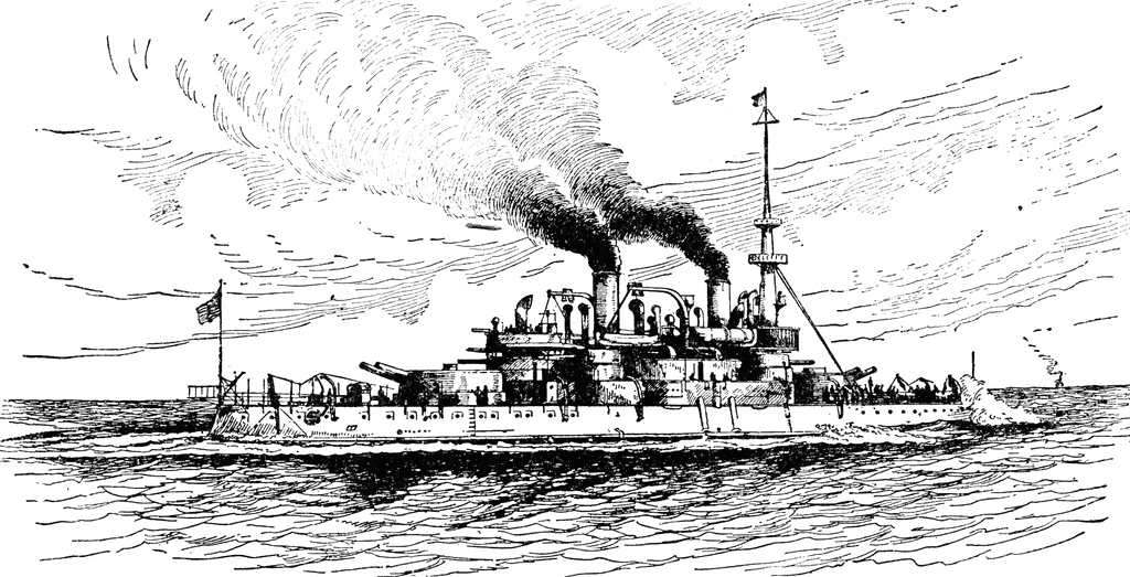 Battleship Massachusetts   Clipart Etc
