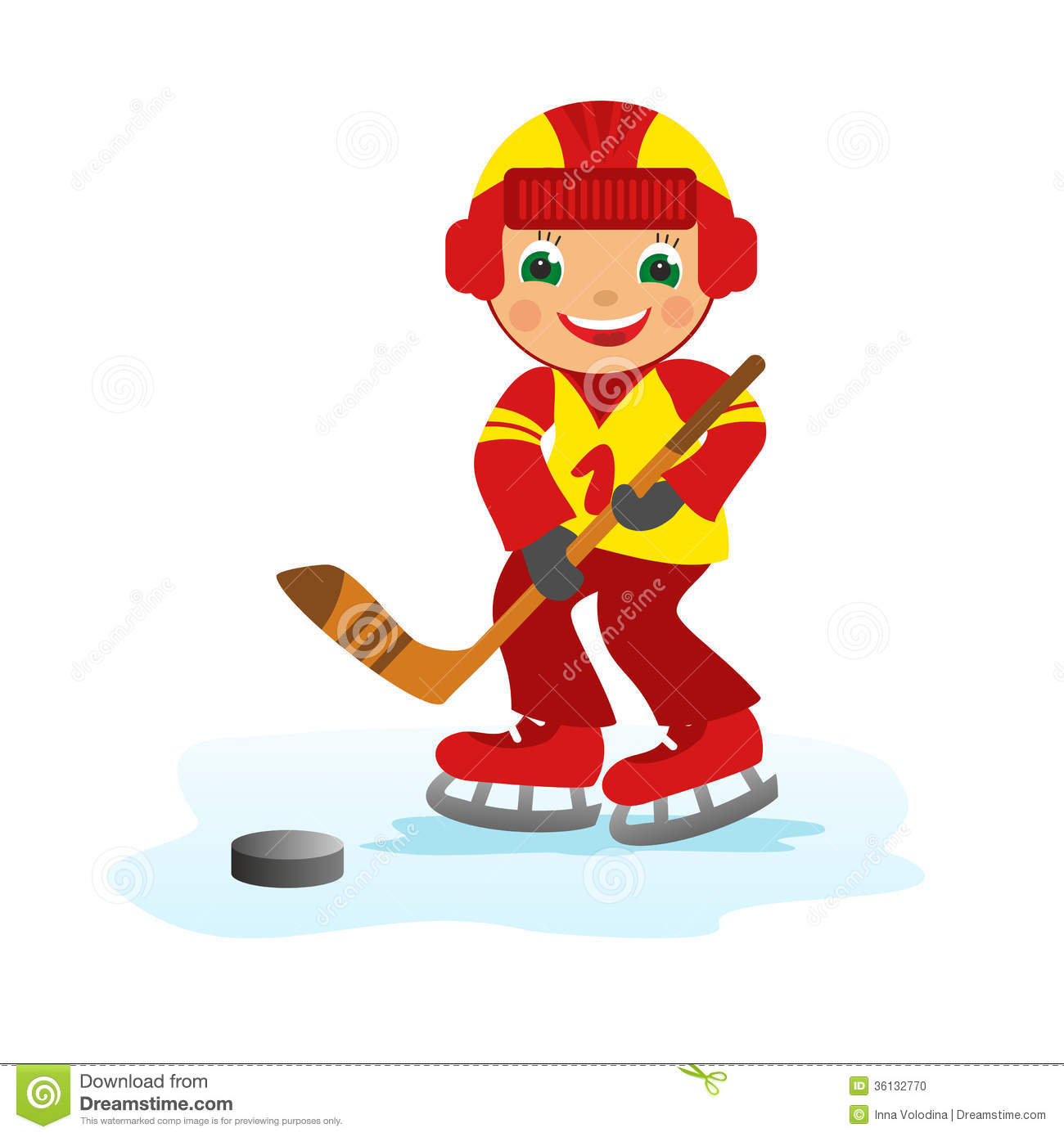 Boy Hockey Player Stock Photo   Image  36132770