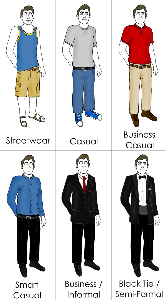 Description Male Dress Code In Western Culture Png