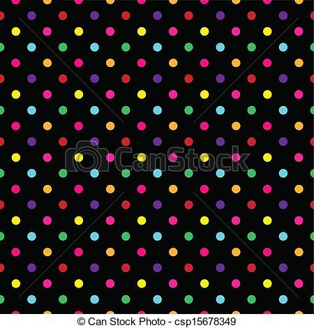 Eps Vector Of Colorful Polka Dot Pattern Vector   Background Colorful    