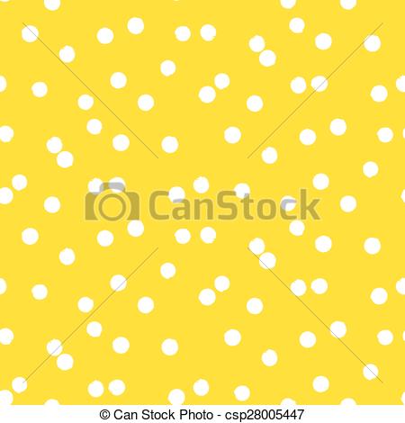 Eps Vector Of Ditsy Vector Polka Dot Pattern With Scattered Hand Drawn    