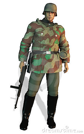 German Soldier Wwii Stock Photo   Image  8796680
