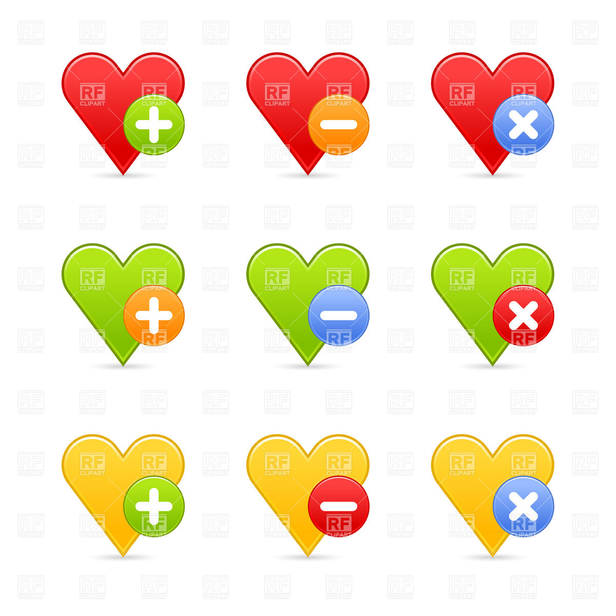Heart With Math Symbols Download Royalty Free Vector Clipart  Eps