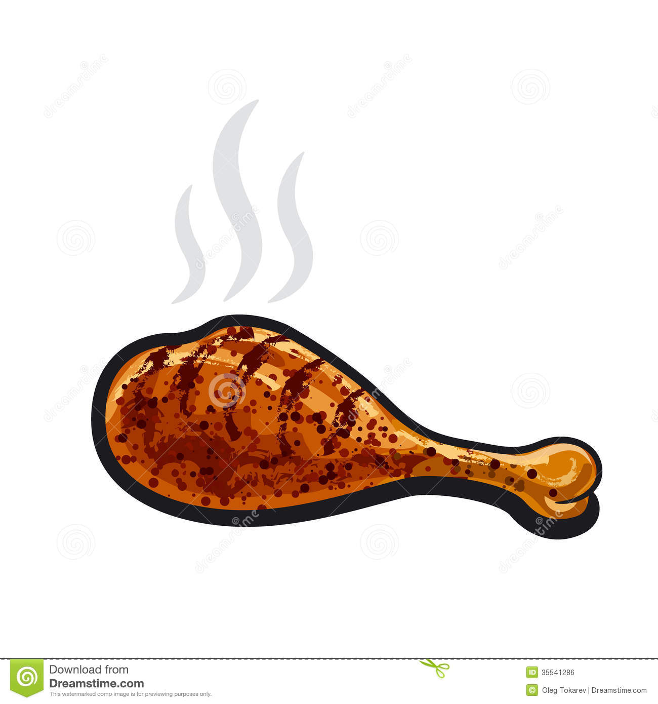 Hot Chicken Drumstick Royalty Free Stock Image   Image  35541286
