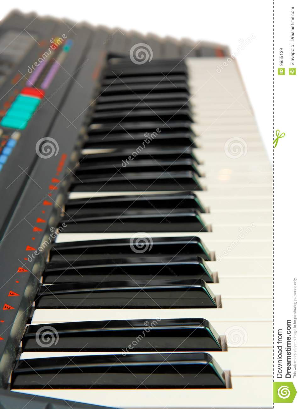 Keyboard Of Electric Piano Isolated Royalty Free Stock Images   Image