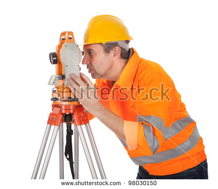 Land Surveyor Clipart Land Surveyor Working With