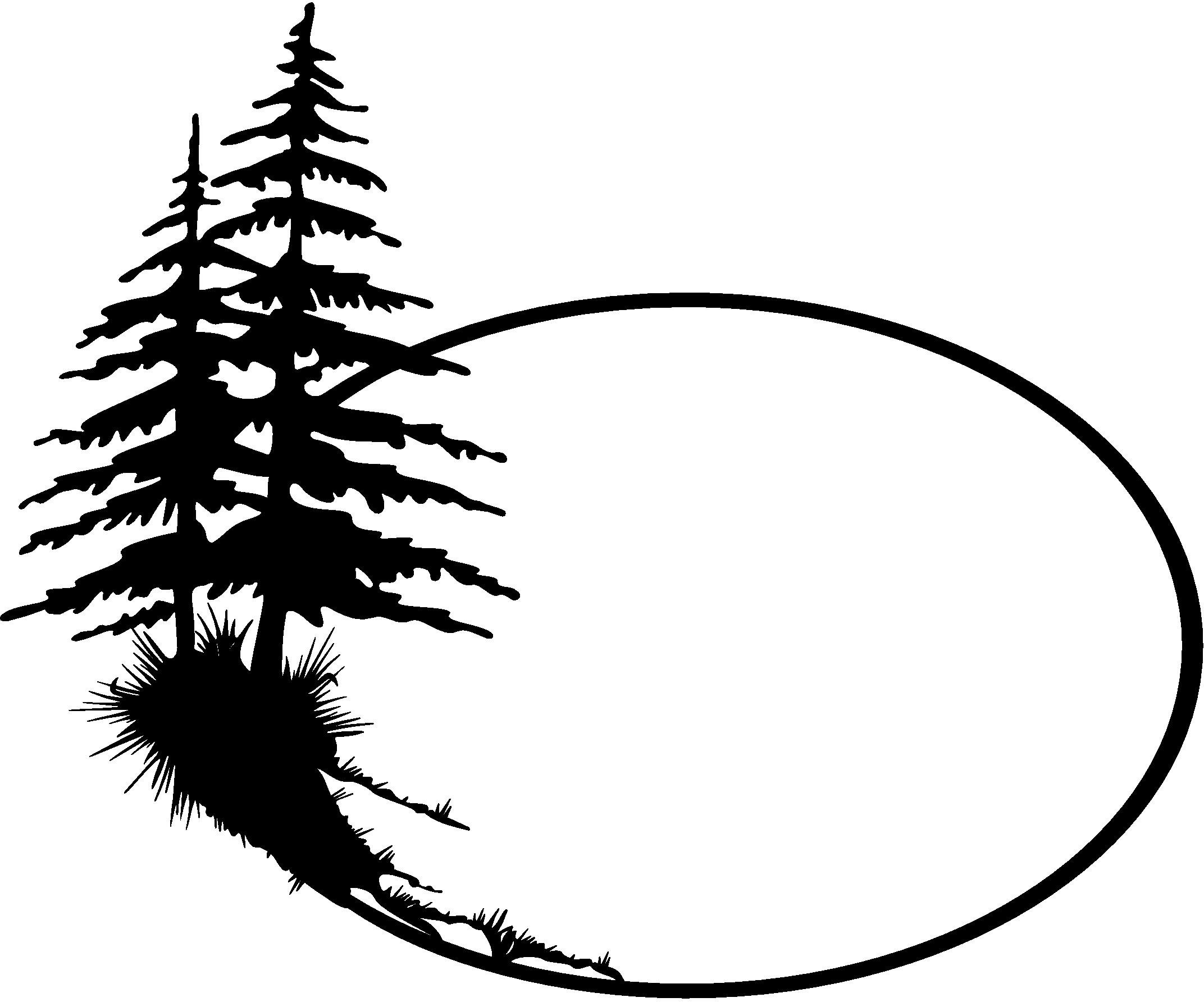 Pine Tree Silhouette Clip Art Car Pictures
