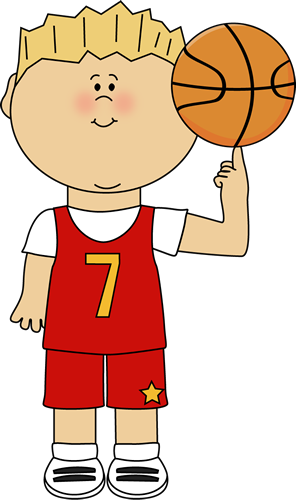 Player Balancing Ball On Finger Clip Art Image   Boy Basketball Player    