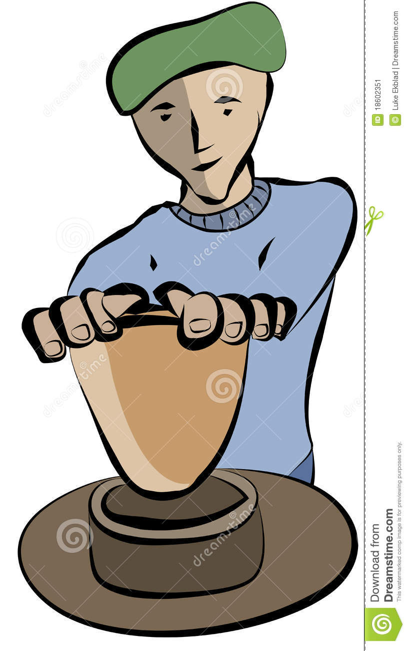 Pottery Illustration Stock Image   Image  18602351